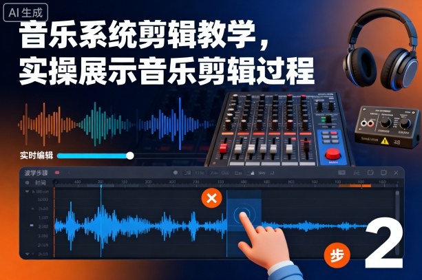 音乐系统剪辑教学,实操展示音乐剪辑过程-摇钱述